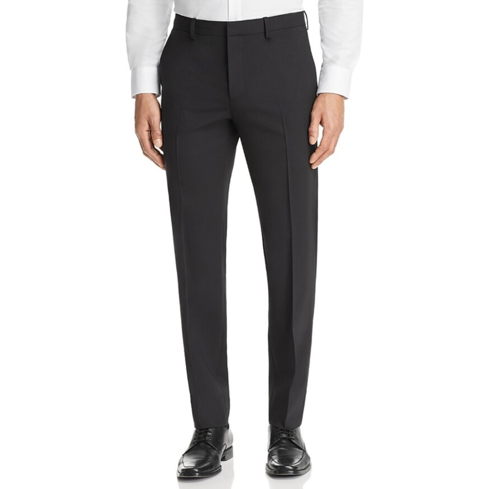 NWT Theory Marsh New Tailor 2 Flat Front Solid Stretch Wool Trousers Size 32